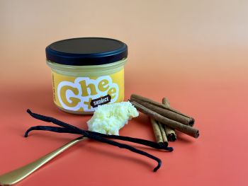 ghee ghi přeputěné máslo vanilka skořice