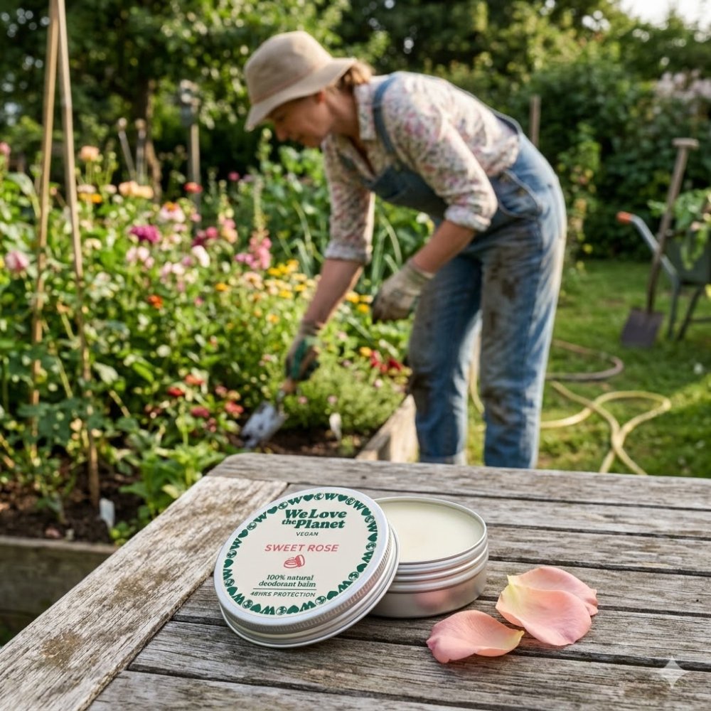 Přírodní krémový deodorant "Sweet Rose" We love the Planet - 35 g