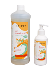 Gel na nádobí bez vůně Natuty