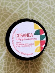 Zubní pasta citron, kořen ratánie a hřebíček Cosanea 4ml VZOREK