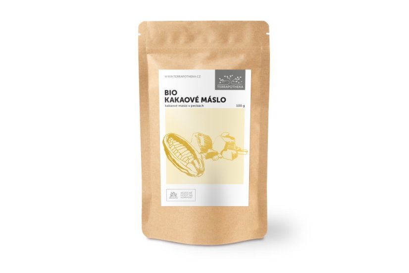 BIO kakaové máslo Terrapotheka - pecky 100 g