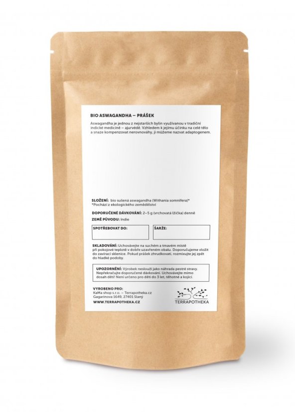 BIO ashwagandha - prášek 100 g