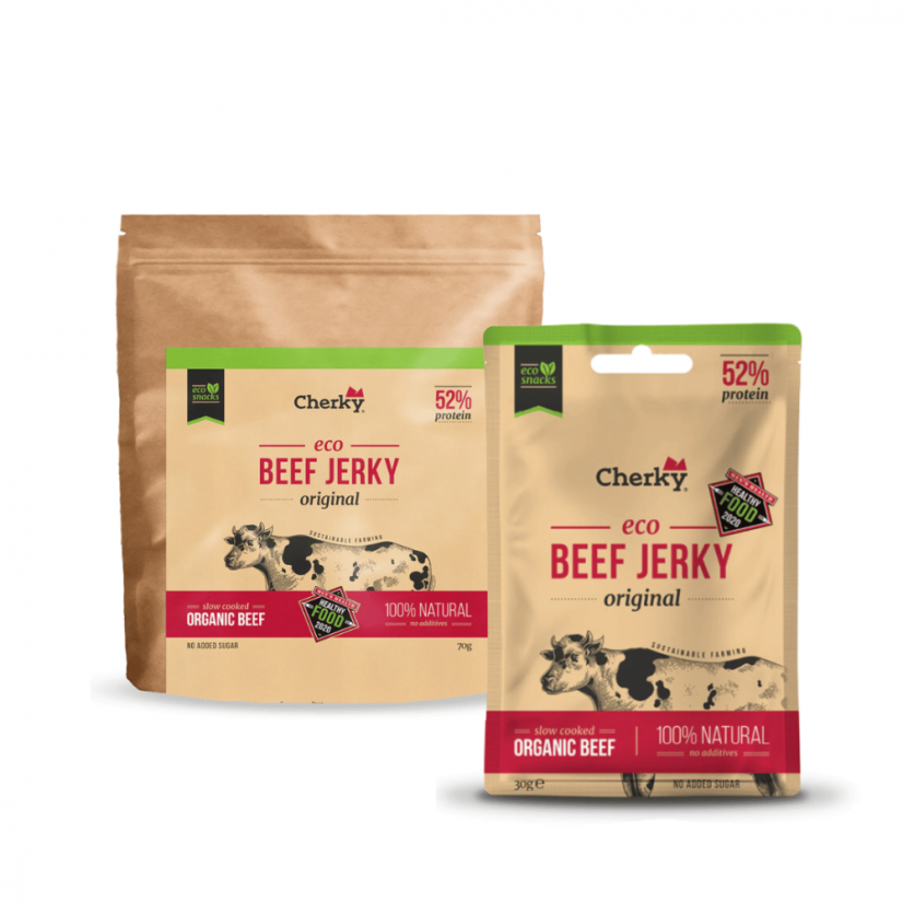 BIO hovězí jerky Cherky - original - Množství: 70 g