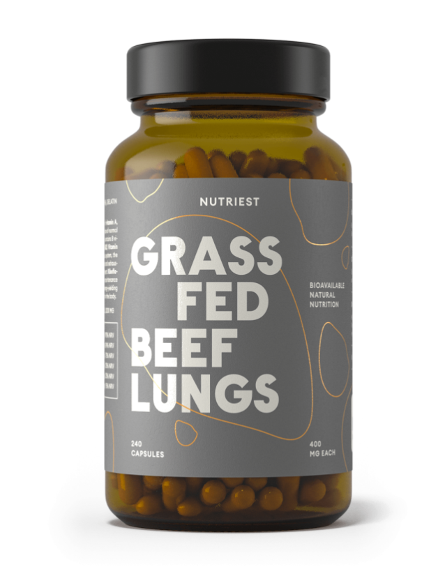 Nutriest lyofilizované hovězí plíce v grass-fed kvalitě - 240 kapslí