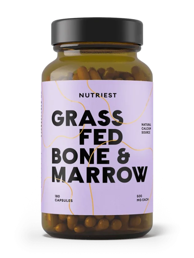Nutriest lyofilizovaná směs kostí & kostní dřeně v grass-fed kvalitě -180 kapslí