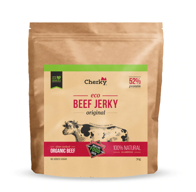 BIO hovězí jerky Cherky - original - Množství: 70 g