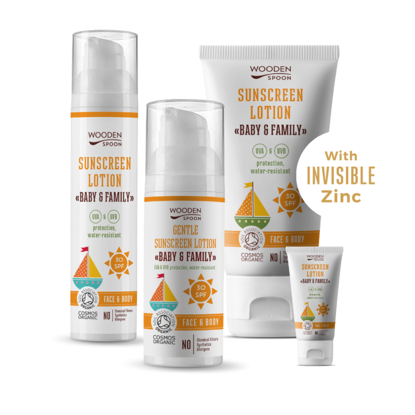 Opalovací tělové mléko Baby & Family SPF 30 WoodenSpoon Opalovací tělové mléko Baby & Family SPF 30 WoodenSpoon