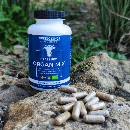 Nordic Kings BIO hovězí mix orgánů grass-fed 180 kapslí