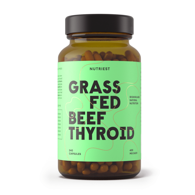 Nutriest lyofilizovaná hovězí štítná žláza v grass-fed kvalitě - 240 kapslí