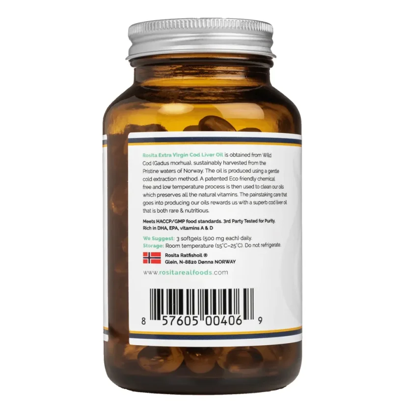 Rosita extra panenský olej z tresčích jater - 90 kapslí