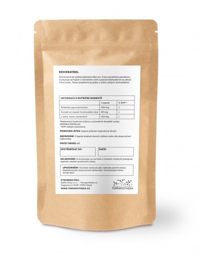 Trans-Resveratrol – 120 kapslí