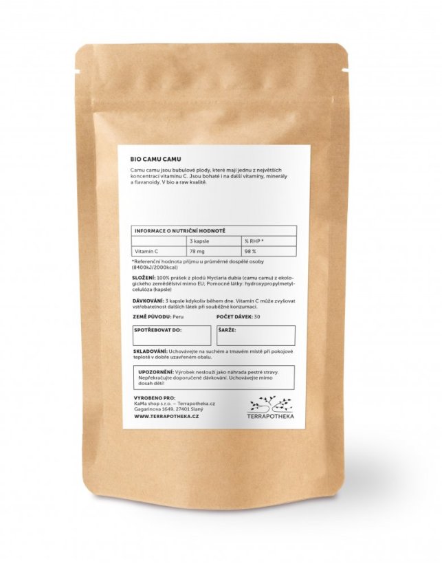 BIO camu camu - vitamín C 90 kapslí