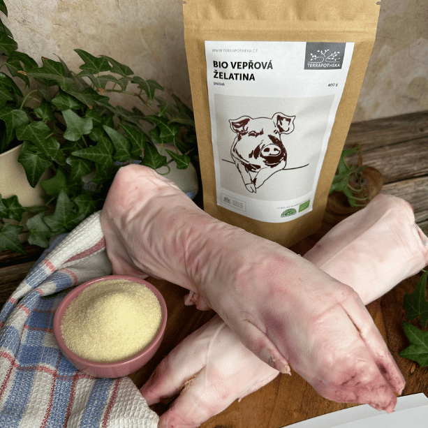 BIO vepřová želatina Terrapotheka - prášek 400 g