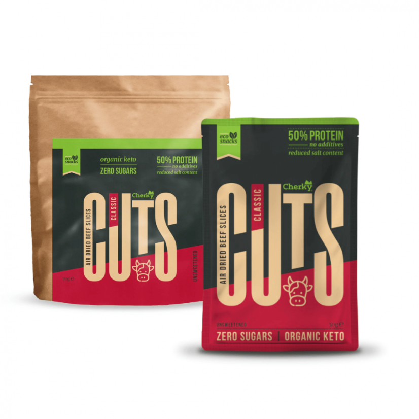 BIO biltong cuts Cherky - classic - Množství: 70 g