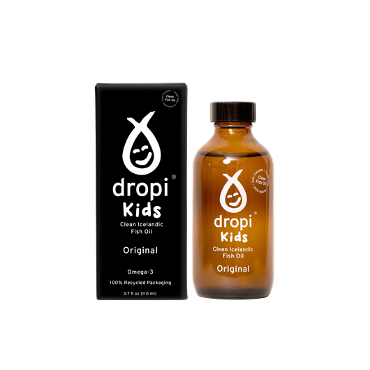 Extra panenský olej z tresčích jater Dropi pro děti – 110 ml Extra panenský olej z tresčích jater Dropi pro děti – 110 ml