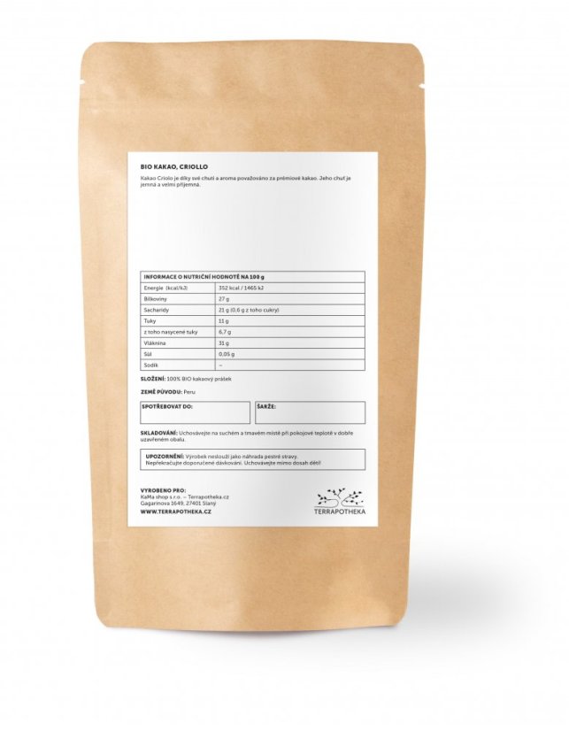 BIO kakaový prášek Criollo - 100 g
