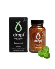 Extra panenský olej z tresčích jater Dropi MÁTA - 90 kapslí