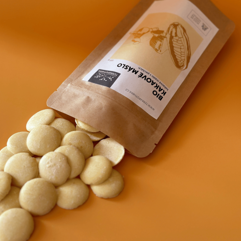 BIO kakaové máslo Terrapotheka - pecky 100 g