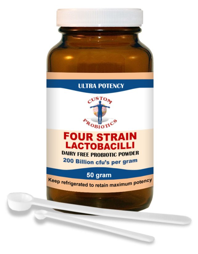 Probiotika Custom Probiotics 4 kmeny - laktobacily 50 g prášek EXP 12/2026
