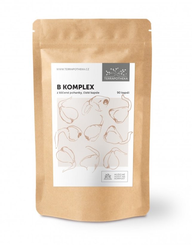 B komplex z klíčené pohanky - 90 kapslí