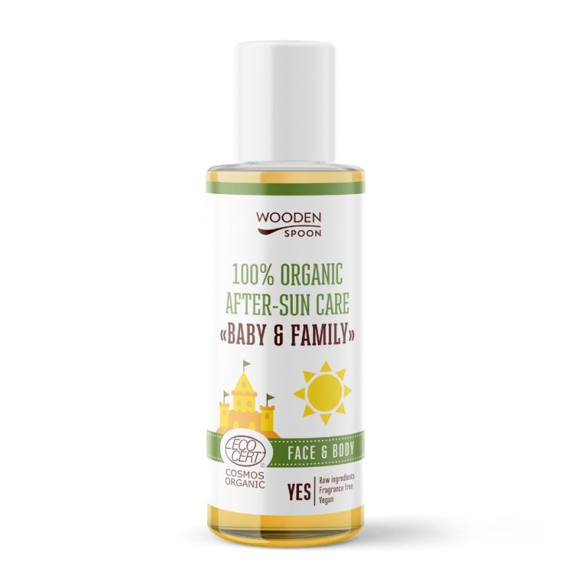 Dětský BIO olej po opalování Baby & Family WoodenSpoon - 100 ml