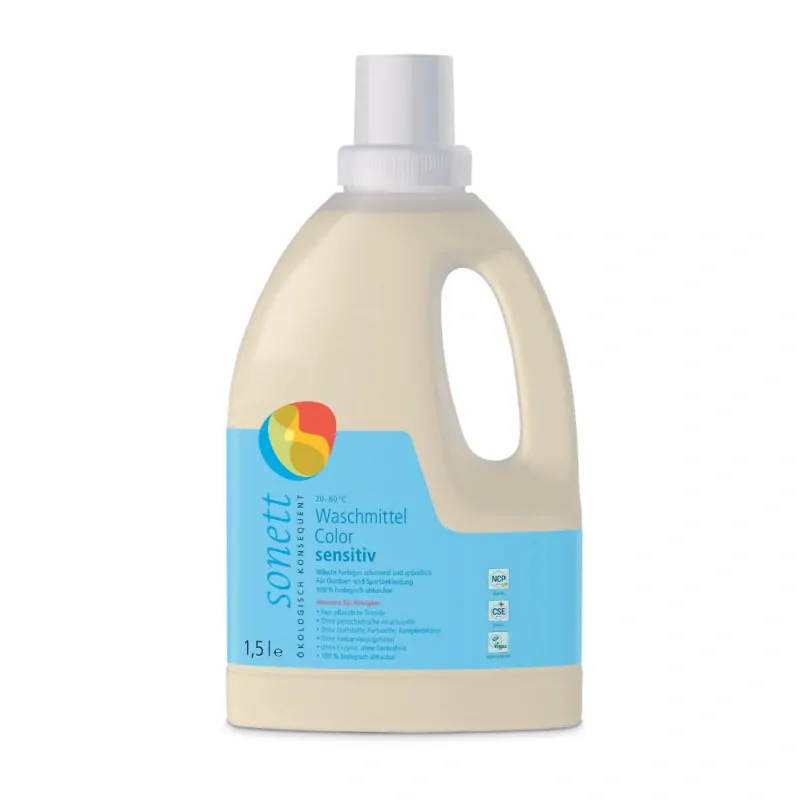 Prací gel s citrátem na barevné prádlo Sonett - sensitive