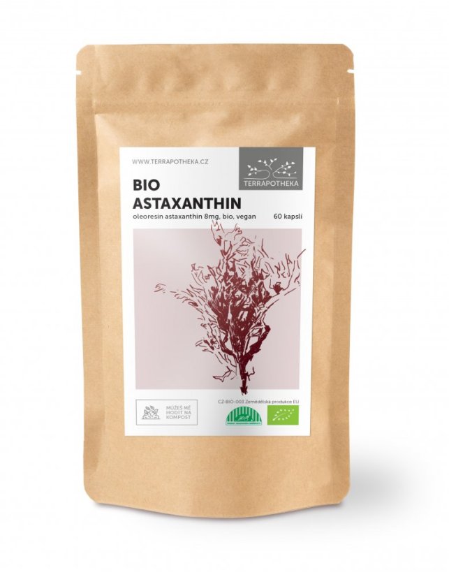 BIO astaxanthin oleoresin - kapsle - Množství: 60 kapslí