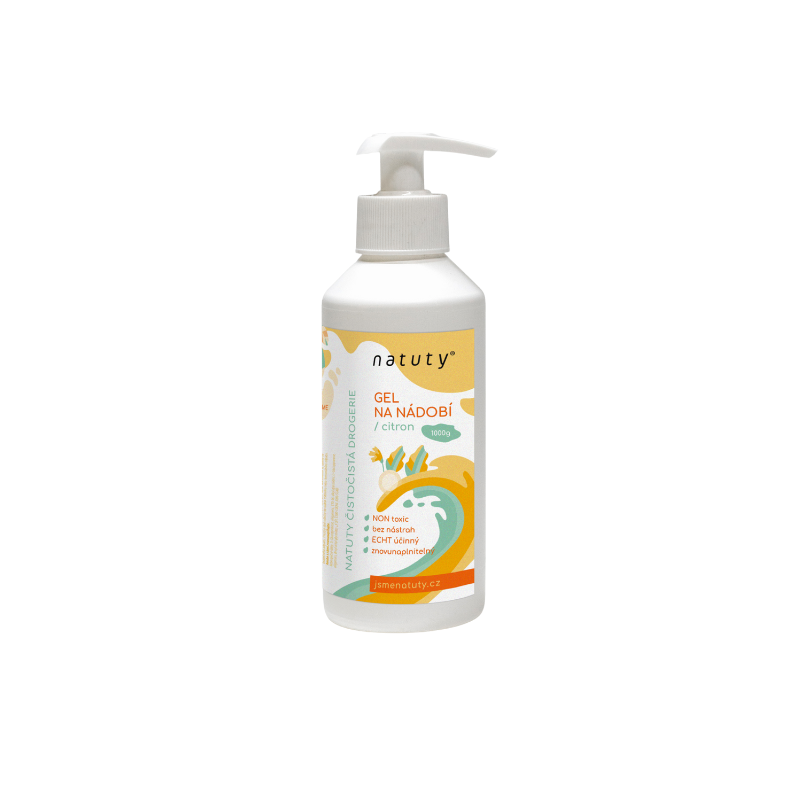 Gel na nádobí s vůní citronu Natuty