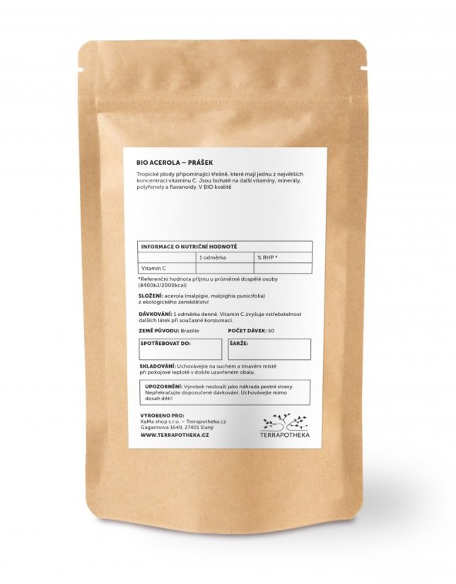 BIO acerola - vitamín C - prášek 100 g