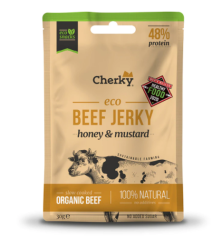 BIO hovězí jerky Cherky - med & hořčice 30 g