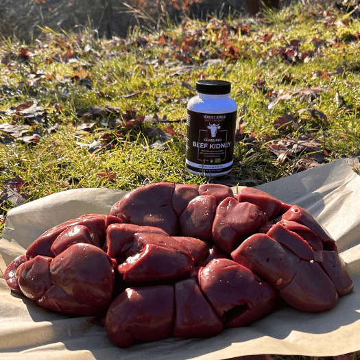 Nordic Kings BIO hovězí ledvinky, grass-fed 180 kapslí