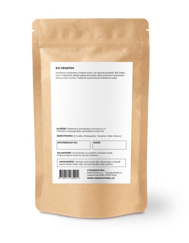 BIO hřebíček - celý 35g