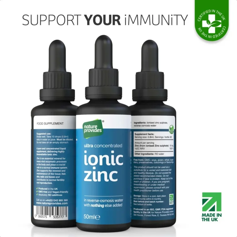 Ionický zinek Nature Provides - ultra koncentrovaný 50 ml
