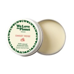 Přírodní krémový deodorant "Sweet Rose" We love the Planet - 35 g
